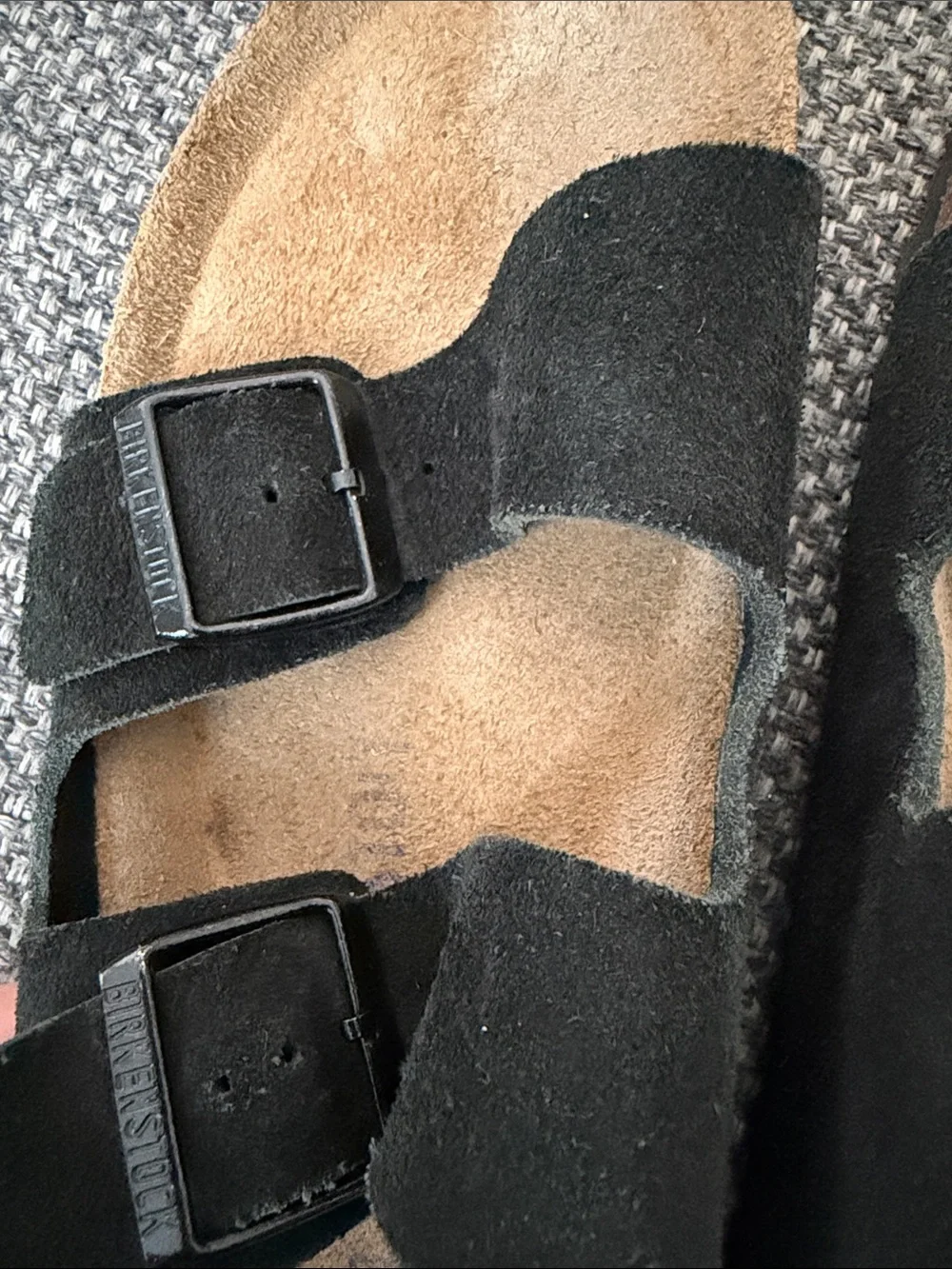 Birkenstock Arizona Soft Footbed Suede Two-Buckle Men's Sandals
